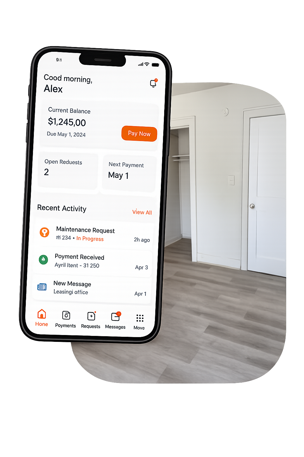 Cerasia Holdings resident portal on mobile