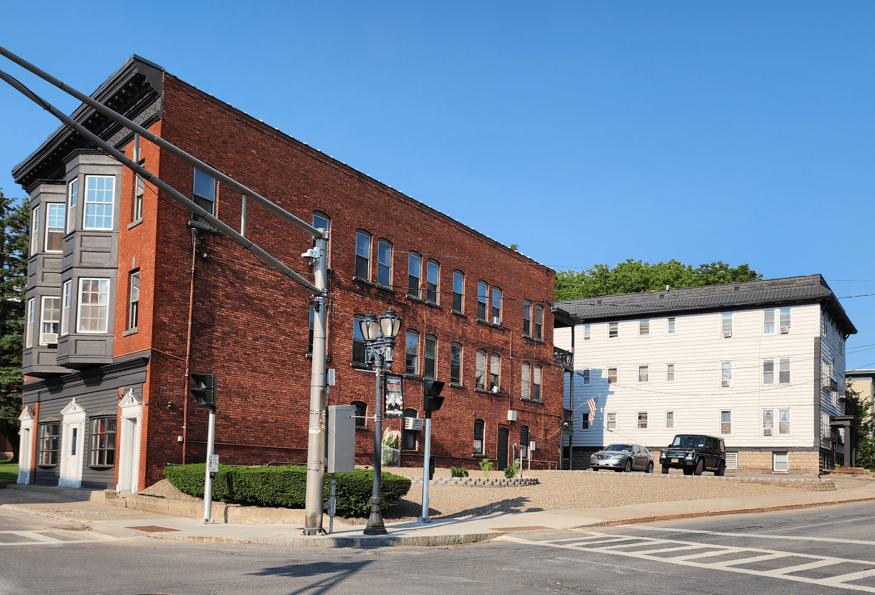 Apartment building exterior